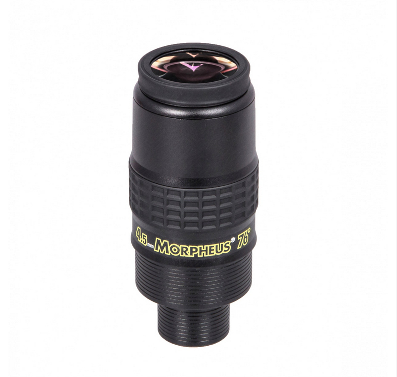 Brennweite: 4,5 mm. 76° echtes Bildfeld. Höhe: 102 mm. Dicke: 55 mm. Augenabstand: 17,5 mm.