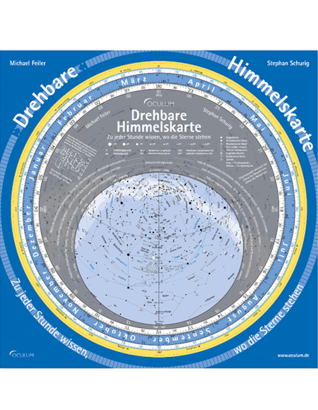 Drehbare Himmelskarte, Oculum Verlag Sternkarte 29 cm 00025