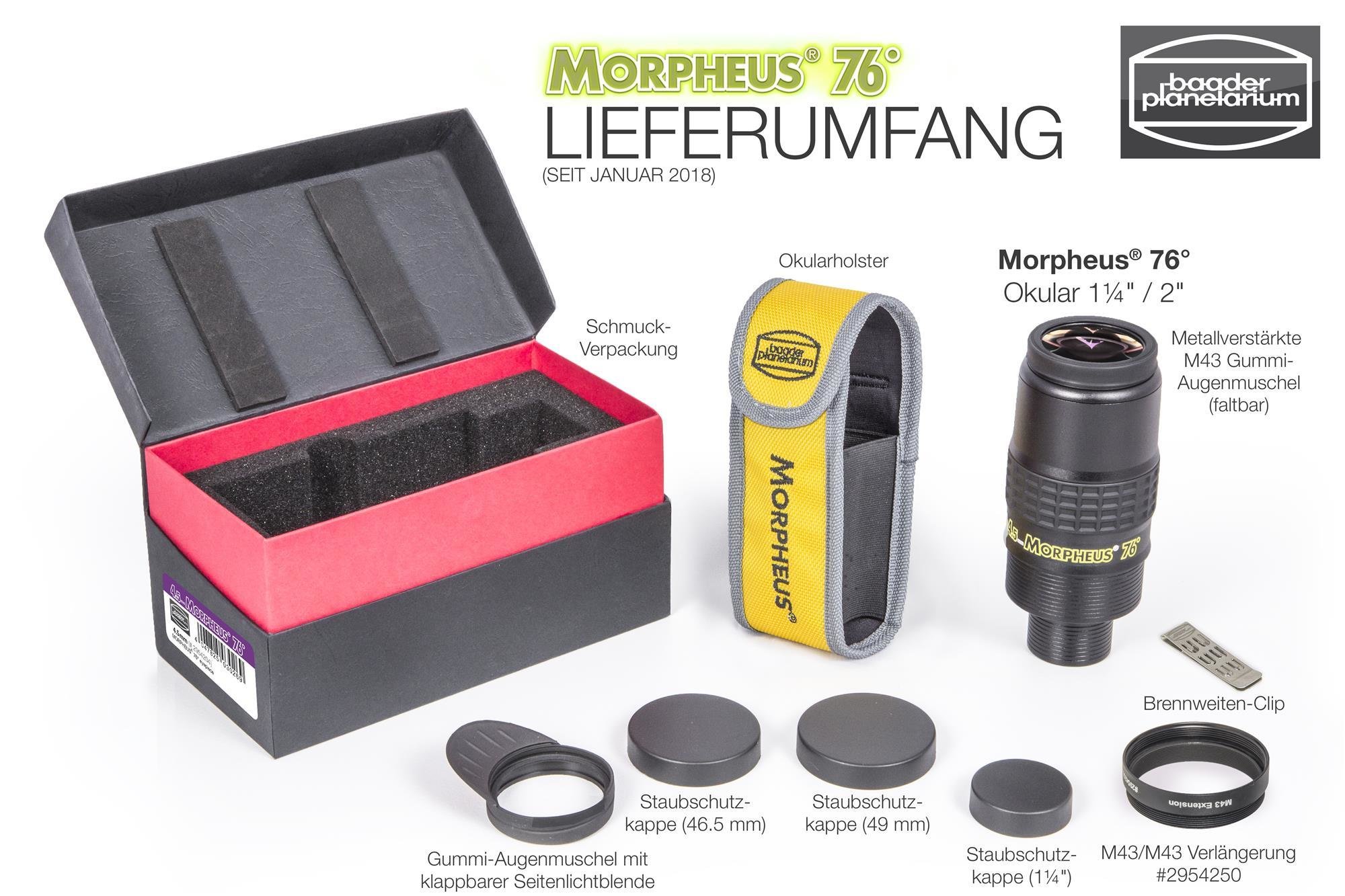 Gesamter Lieferumfang pro Morpheus-Okular