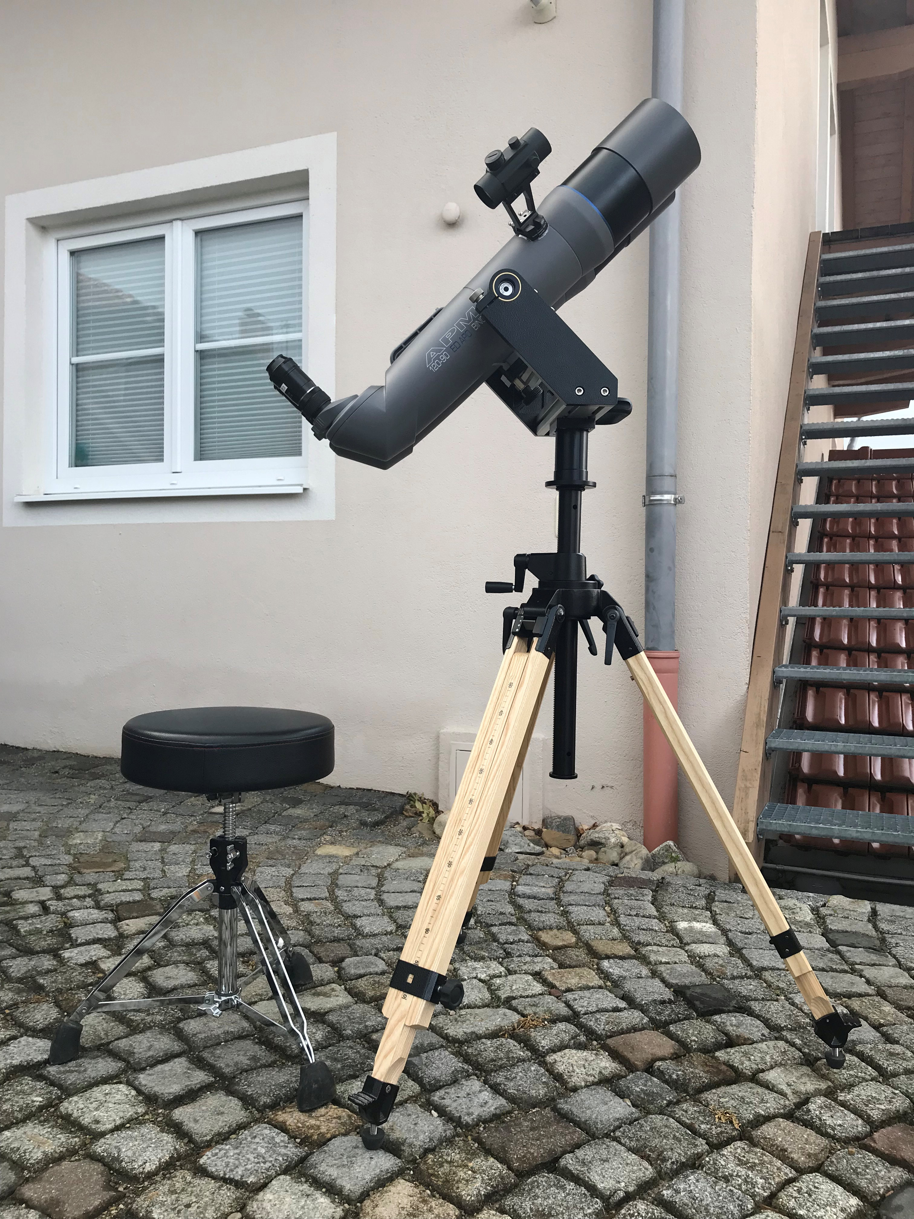 Berlebach UNI 19c, Stativ für Großfernglas/Bino & Doppelrefraktoren 00045