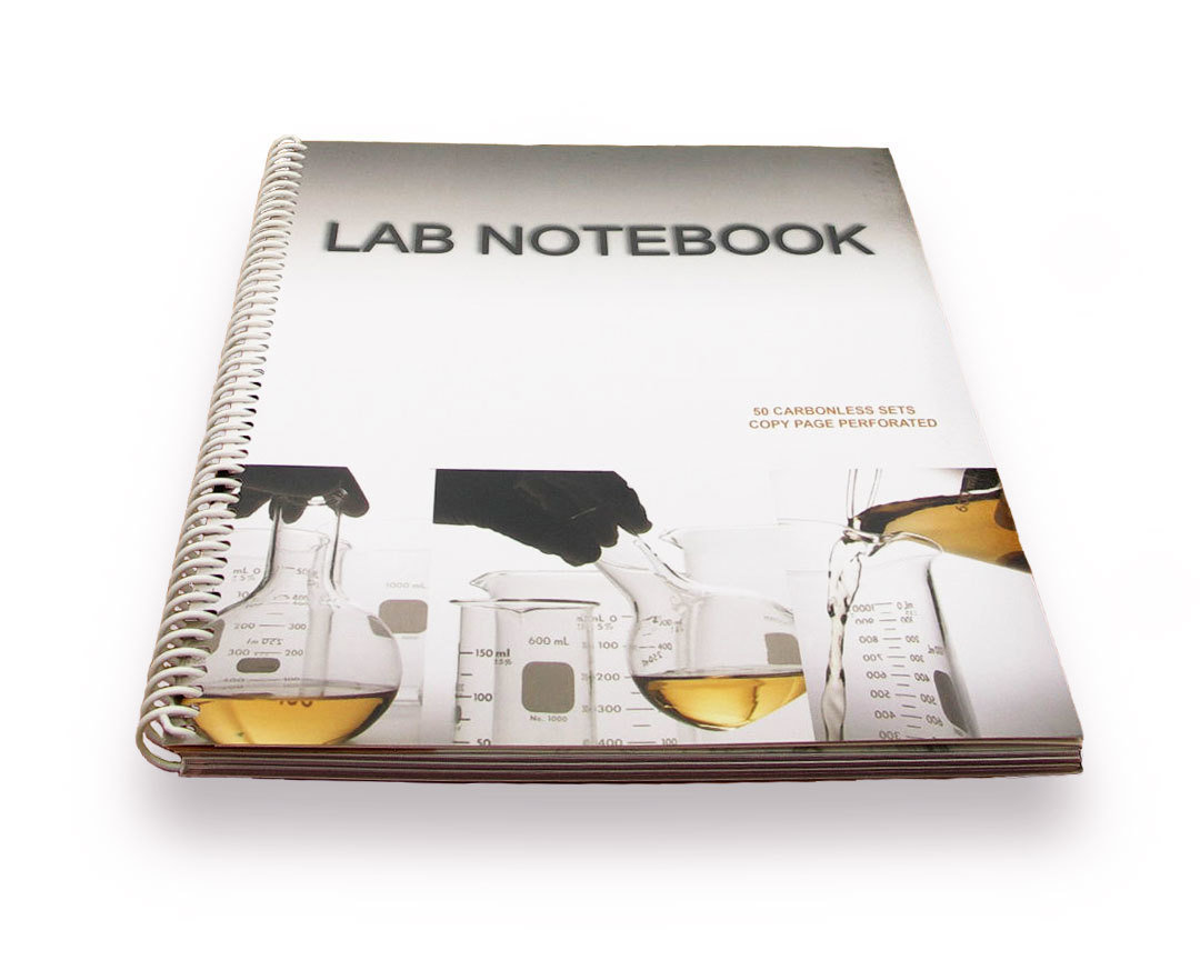 Lab Notebook 50 Pages Spiral Bound (Copy Pg Perforated)