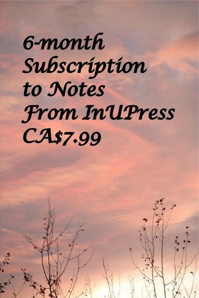 Notes from InUPress, 6 month subscription, e-delivered IUPsub170026m