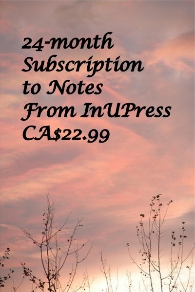 Notes from InUPress, 24 month Subscription, e-delivered IUPsub1700224m