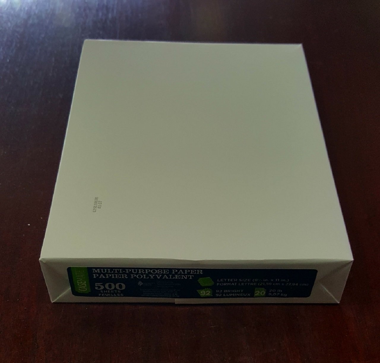 500 sheets of 20# multi-purpose printer Paper KNTSTMPP001