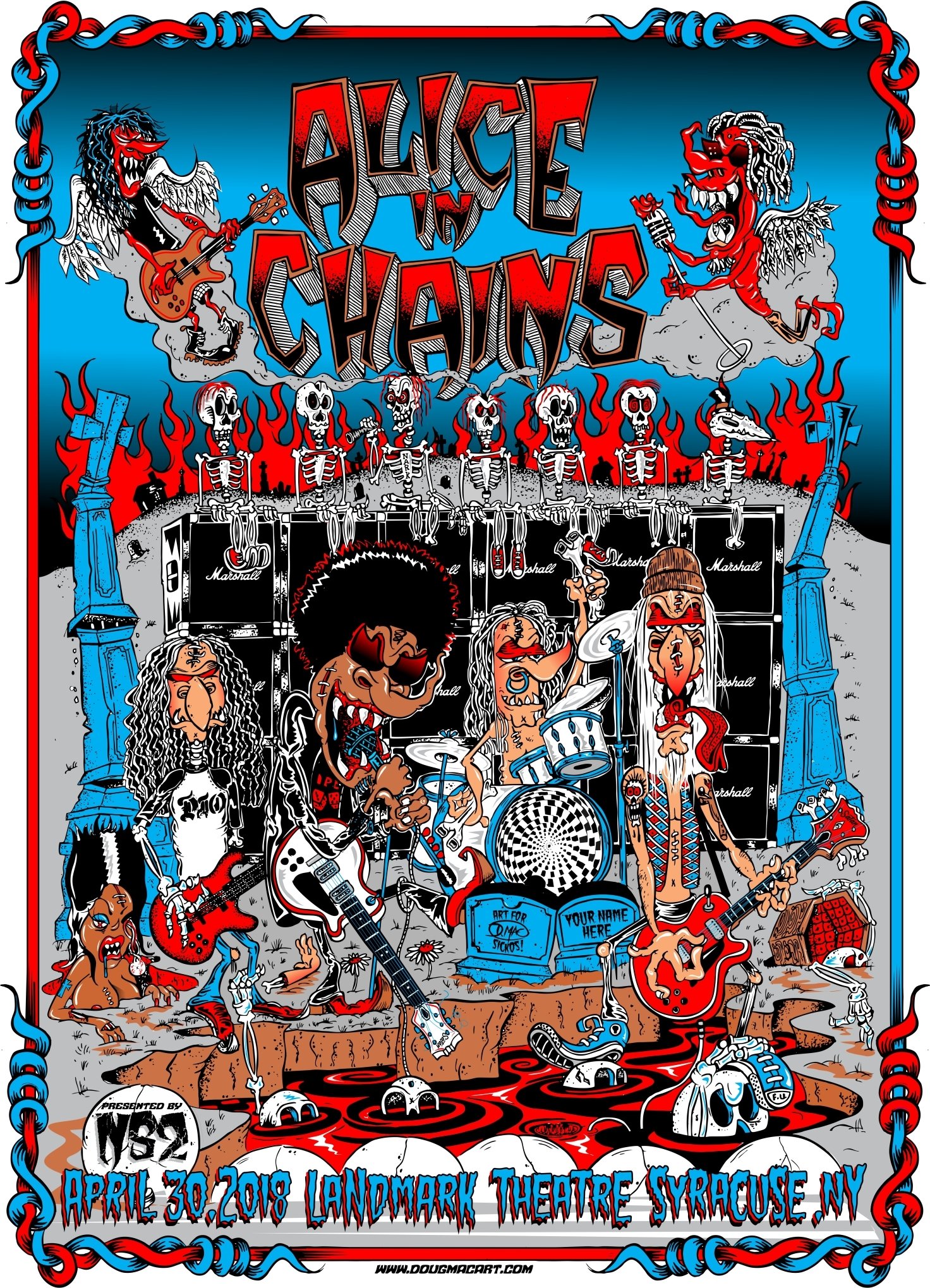 Alice In Chains Commemritive Poster Only 30 Printed For Band Members And Management.I Have 30 I am able to sell all signed And Numbered 14.5x20.5 ONLY 25 left 00045