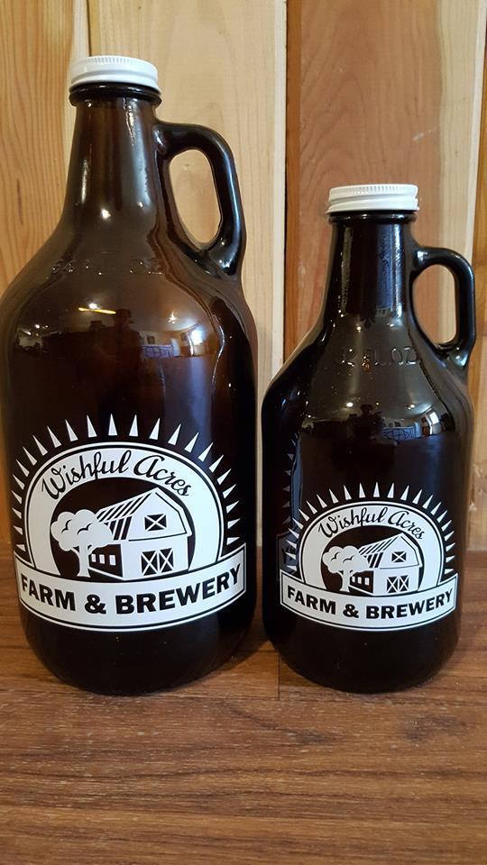 New Small Glass Growler (32 oz)