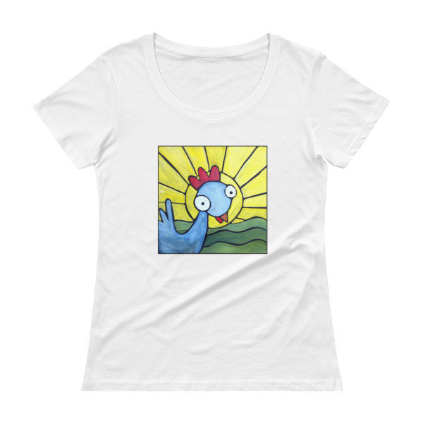 Sunshine Girl Weirdimal Ladies' Scoopneck T-Shirt 111234720