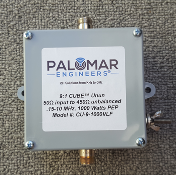 50:450 ohm (9:1) CUBE™ Unun, 150 KHz - 10 MHz, VLF, 1000 Watts PEP 50:450 ohm (9:1) CUBE™ Unun, 150 KHz - 10 MHz, VLF, 1000 Watts PEP