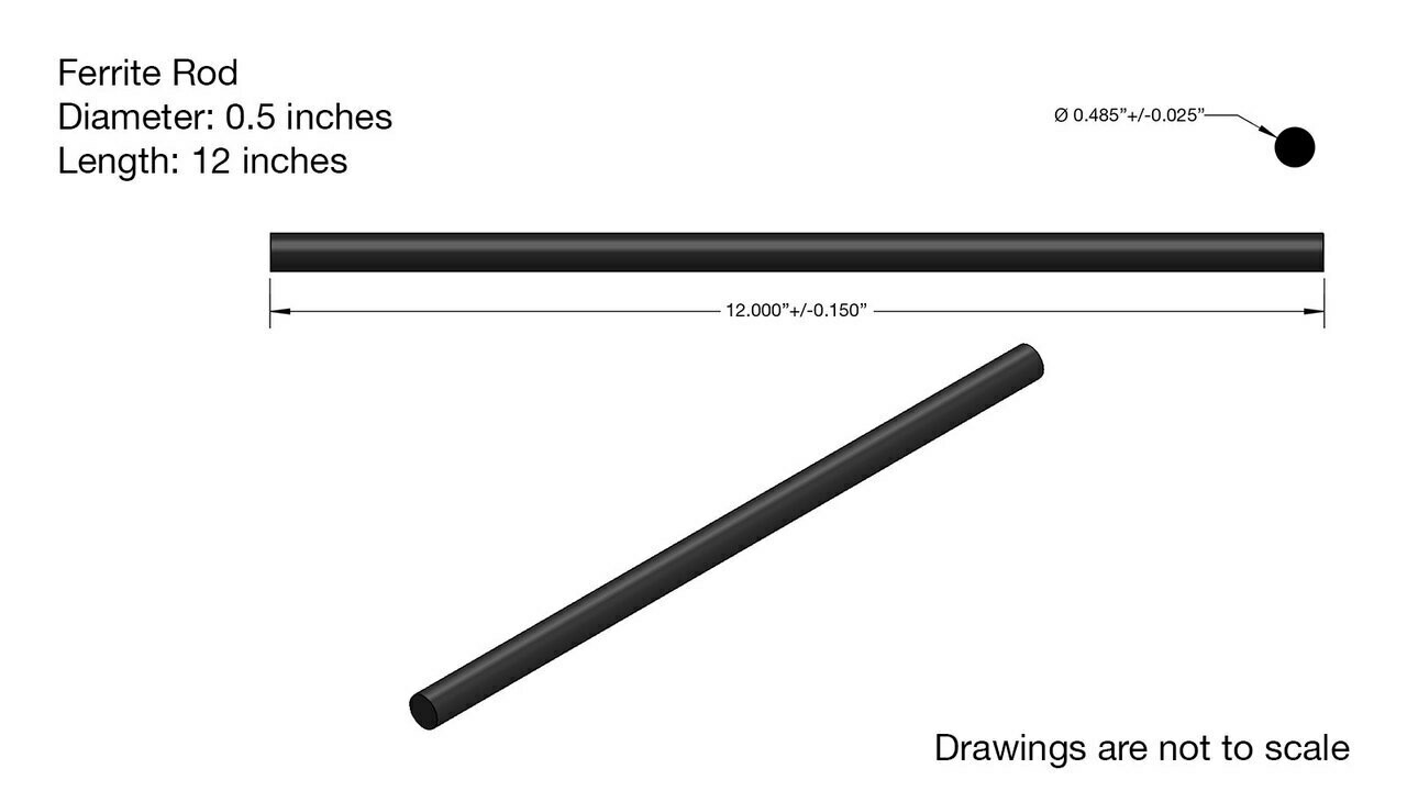 Ferrite Rod Length=12 Ferrite Rod Length=12