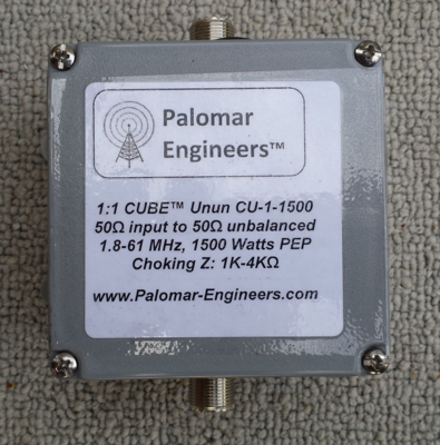 CUBE Feed Line Choke/Line Isolator Unun, 1.5KW, 1.8-65 MHz, -38dB Suppression CUBE Feed Line Choke/Line Isolator Unun, 1.5KW, 1.8-65 MHz, -38dB Suppression
