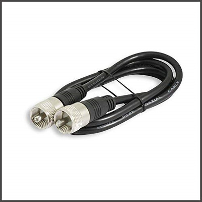 RG-8X Coax Jumper Cable with PL-259's on each end - 3 feet RG-8X Coax Jumper Cable with PL-259's on each end - 3 feet