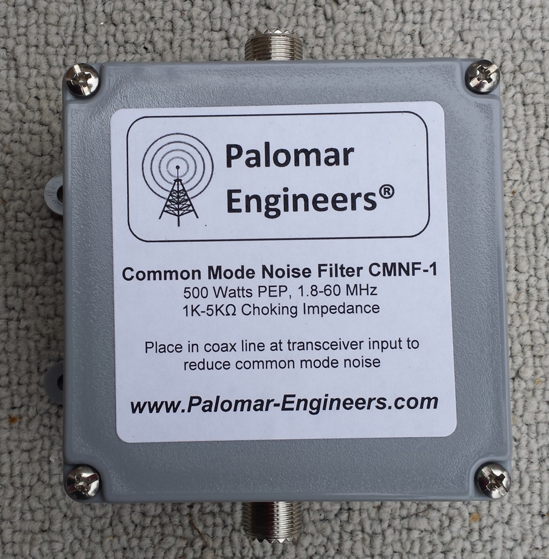 Common Mode Coax Noise Filter - 500 Watts, 1.8-60 MHz CMNF-1XX Common Mode Coax Noise Filter - 500 Watts, 1.8-60 MHz CMNF-1XX