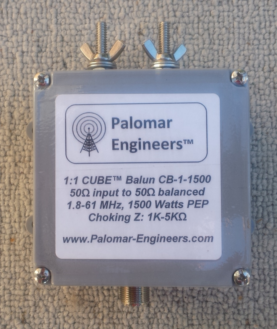 CUBE Feed Line Choke Balun, 1.5KW PEP, 1.8-61 MHz CB-1-1500 CUBE Feed Line Choke Balun, 1.5KW PEP, 1.8-61 MHz CB-1-1500