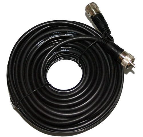 RG-8X Coax cable with PL-259's on each end - 50 feet RG-8X-50 RG-8X Coax cable with PL-259's on each end - 50 feet RG-8X-50