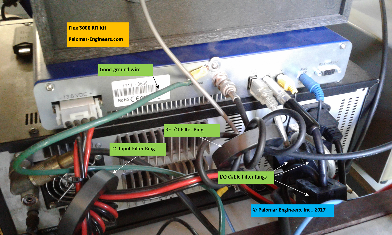 Flex Radio 3000 Transceiver RFI and Noise Reduction Kit, RFI Range 1-60 Mz, 6 Filters RFI-FLEX-3000 Flex Radio 3000 Transceiver RFI and Noise Reduction Kit, RFI Range 1-60 Mz, 6 Filters RFI-FLEX-3000