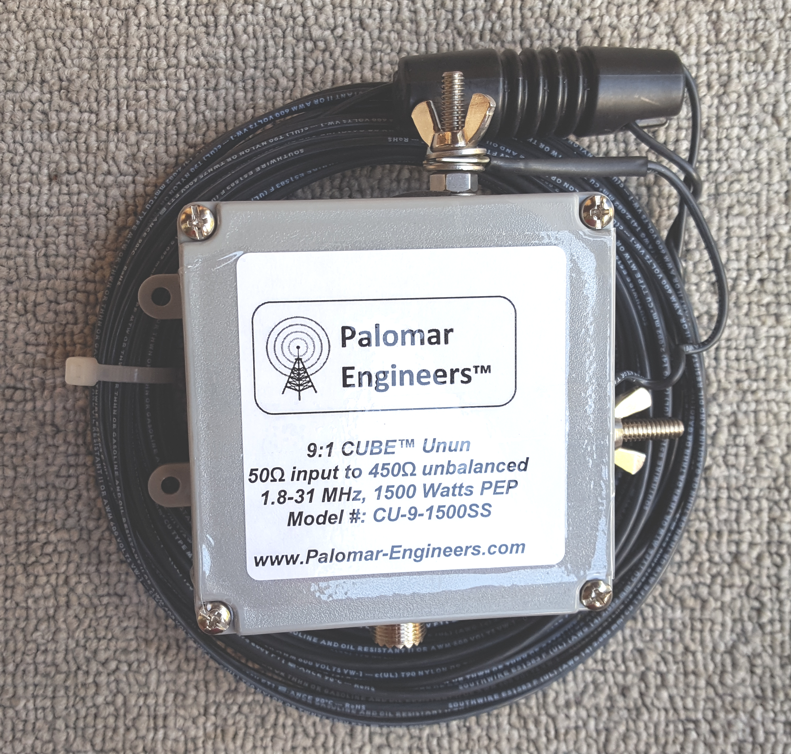 Bullet End Fed Senior Antenna System - 97' Antenna (160-6 meters), Coax Noise Filter, Counterpoise Kit - FREE Ship - 1500 Watt PEP Bullet End Fed Senior Antenna System - 97' Antenna (160-6 meters), Coax Noise Filter, Counterpoise Kit - FREE Ship - 1500 Watt PEP