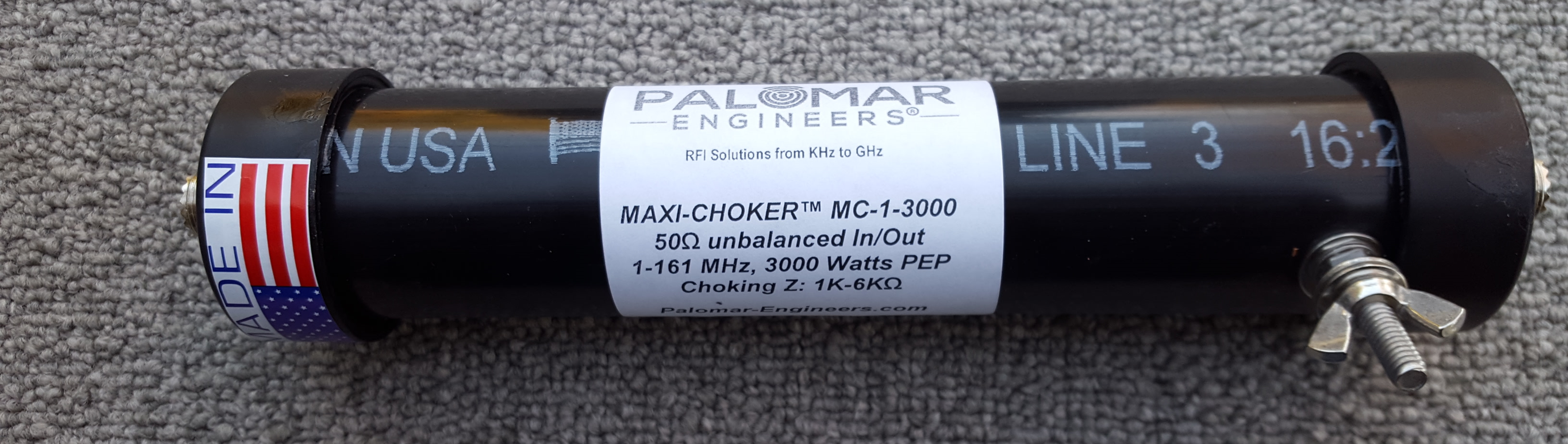 MAXI-CHOKER Coax Line Isolator, 1-161 MHz, 3KW, SO-239 In/Out, 5K Choking MC-1-3000 MAXI-CHOKER Coax Line Isolator, 1-161 MHz, 3KW, SO-239 In/Out, 5K Choking MC-1-3000