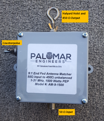End Fed Antenna Matcher (9:1) CUBE™ Unun, 1.5KW - .6-60 MHz End Fed Antenna Matcher (9:1) CUBE™ Unun, 1.5KW - .6-60 MHz