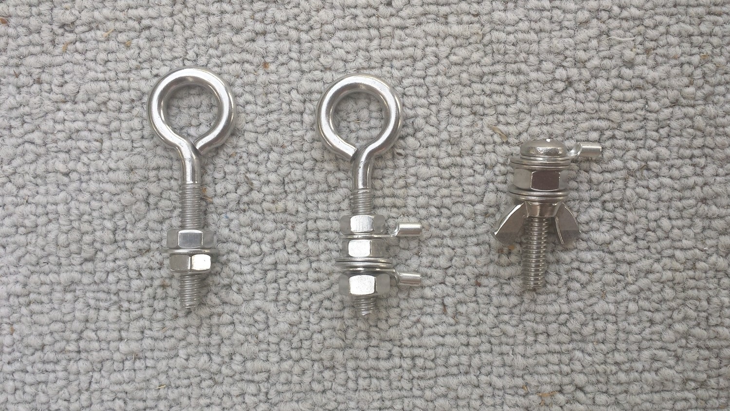 Halyard Hoist Eyebolt Kit - 1/4-20 Stainless Steel - Left Halyard Hoist Eyebolt Kit - 1/4-20 Stainless Steel - Left