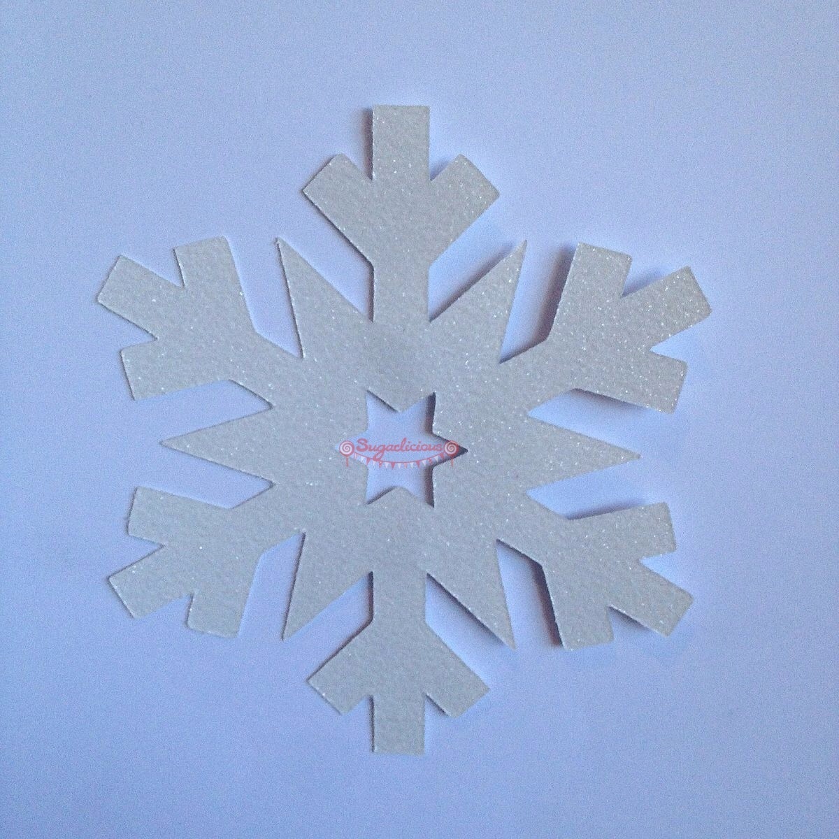 4 X Large Glitter Snowflakes 14cm Perfect For Frozen Party