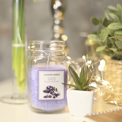Свеча в стеклянной кружке Jar (лаванда) IMP_25_LAV