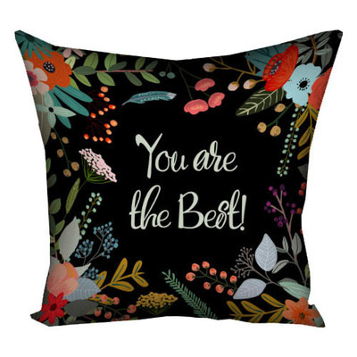 Подушка с принтом 40х40 см You are the best 4P_FLG003