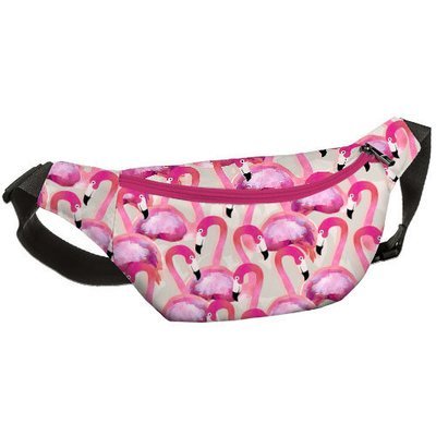 Сумка бананка BUMBAG Фламинго BB_18J057_ROZ_BL
