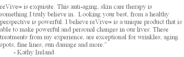 Kathy Ireland by reVive Anti-Aging LED Light Therapy Clinical