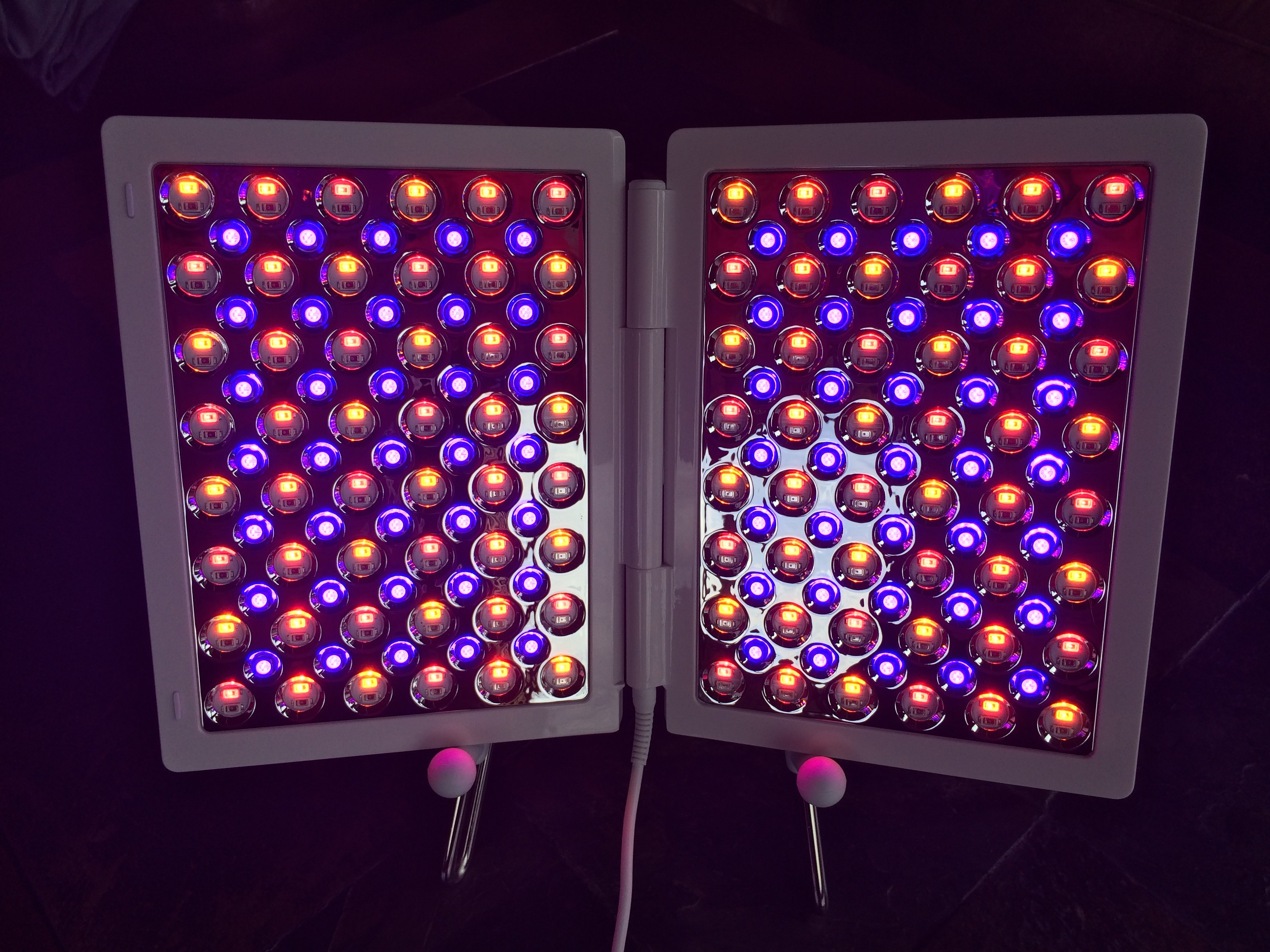 Red, Infrared, Amber, & Blue LED Setting