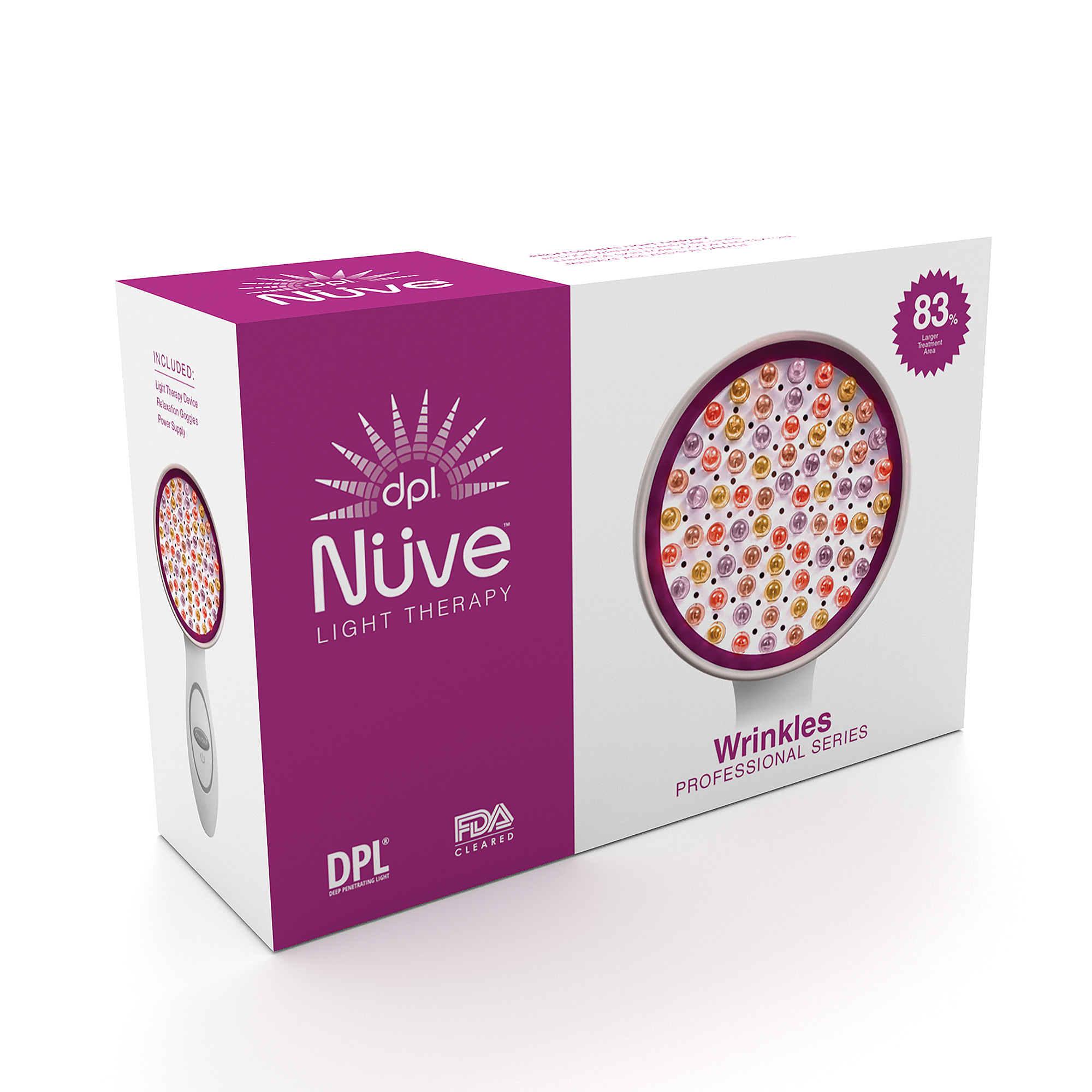 dpl Nuve Wrinkle Reduction LED Light Therapy Professional Series 00155