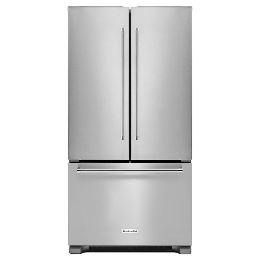 Whirlpool 25.2-cu ft French Door Refrigerator with Ice Maker (Fingerprint-Resistant Stainless Steel) ENERGY STAR Model 0 WRF535SWHZ