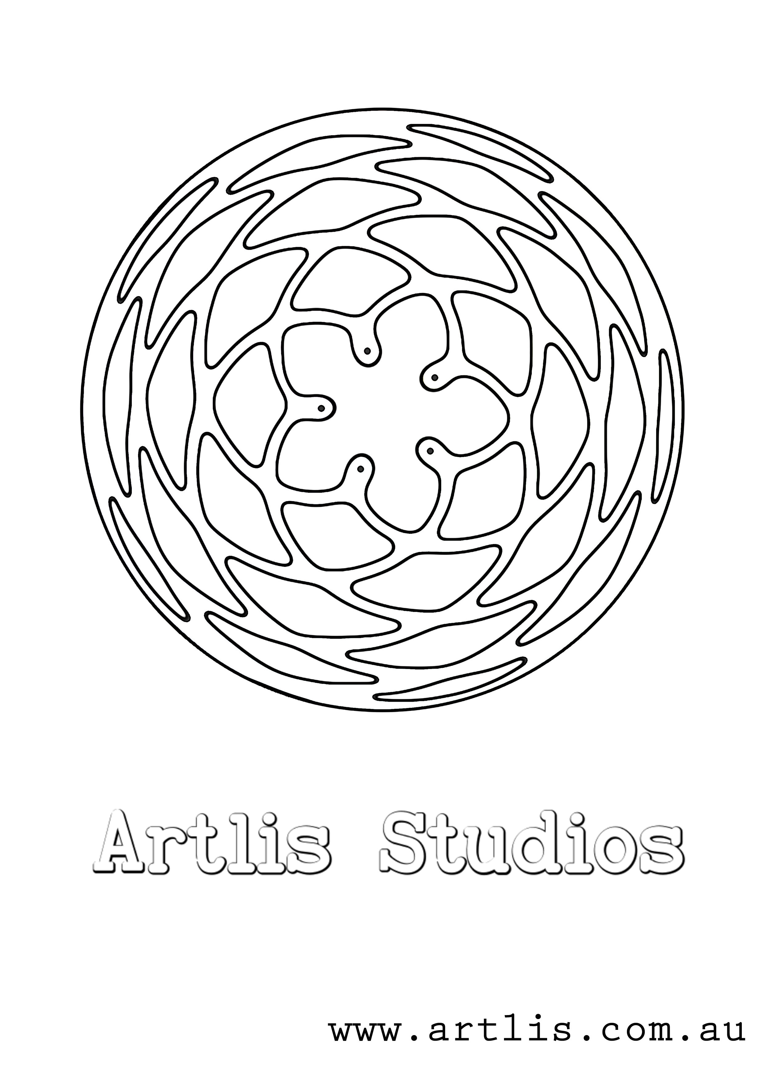 FREE Mandala colour in page Printable PRINT0002