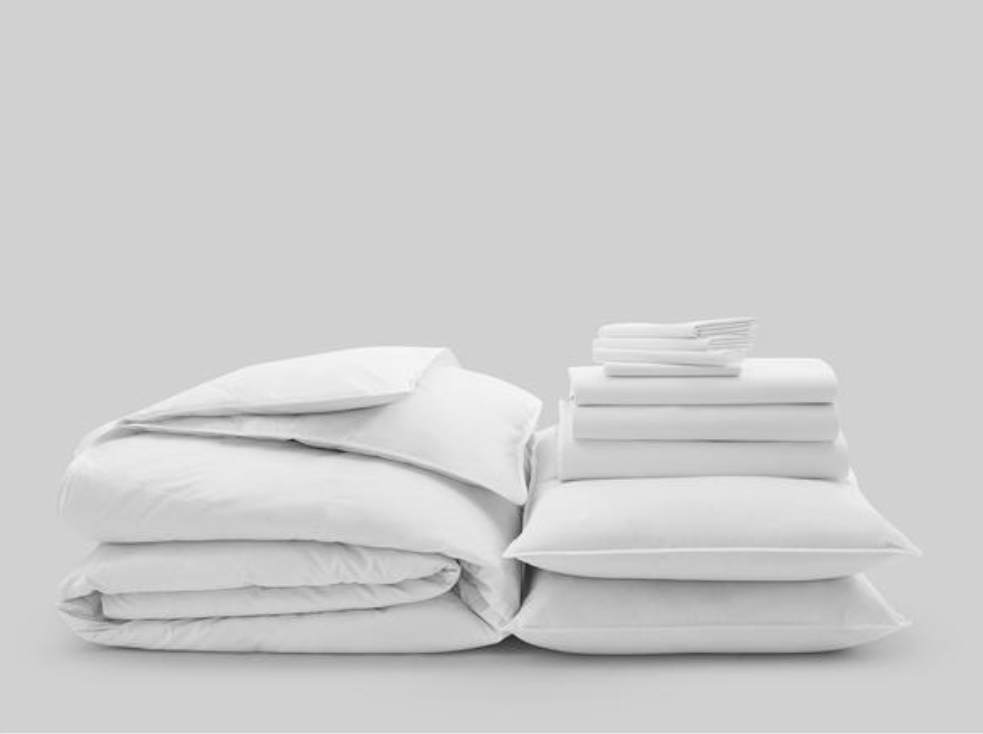 GRAND DELUXE 11 PIECE MOVE-IN-BUNDLE CLASSIC WHITE BEDSHEET SET GRAND DELUXE 11 PIECE MOVE-IN-BUNDLE CLASSIC WHITE BEDSHEET SET