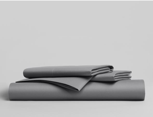solid gray bedsheet