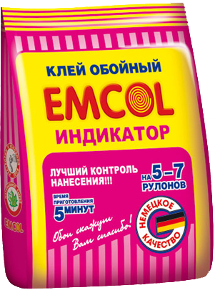 Клей для обоев индикатор Emcol