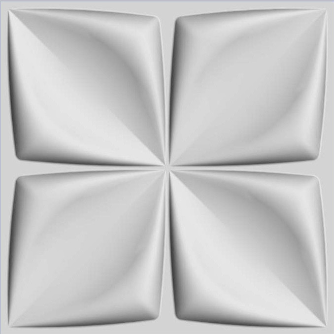 Арт. Aryl. Стеновые рельефные 3d панели . Размер: 500X500.