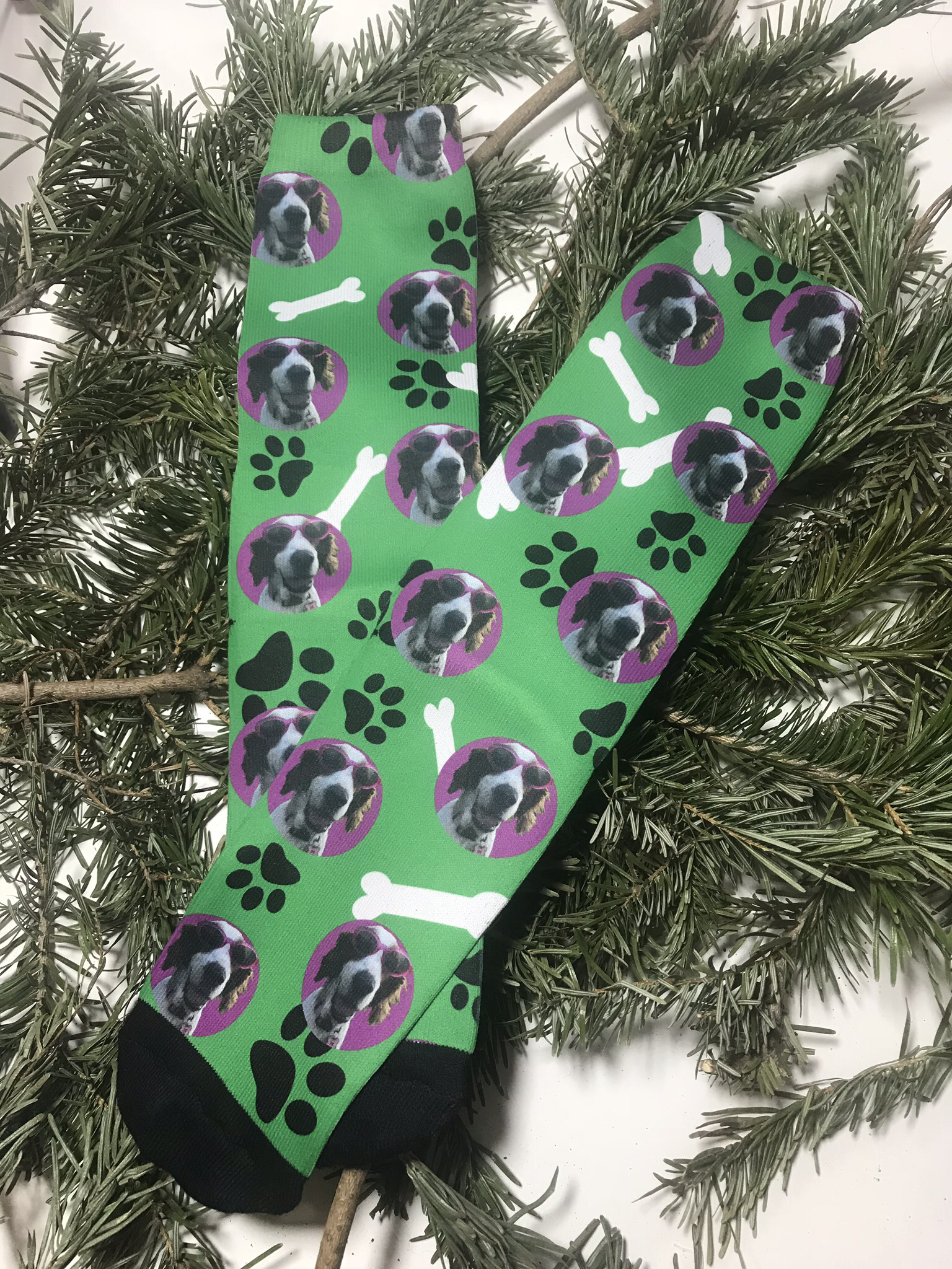 Custom funny dog socks 00366