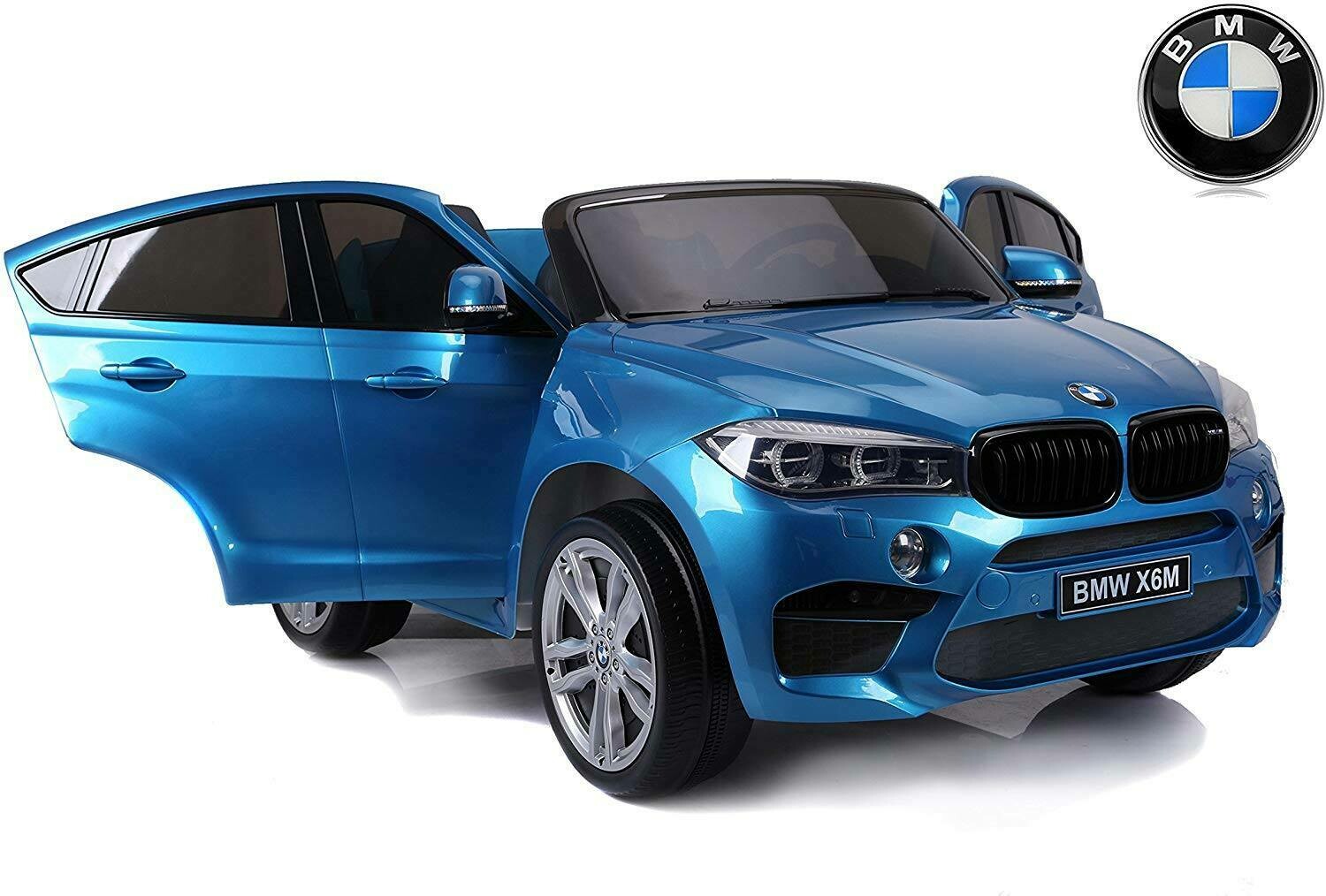 AUTO MACCHINA ELETTRICA PER BAMBINI BMW X6M 12V CON SEDILE IN PELLE Extra Large