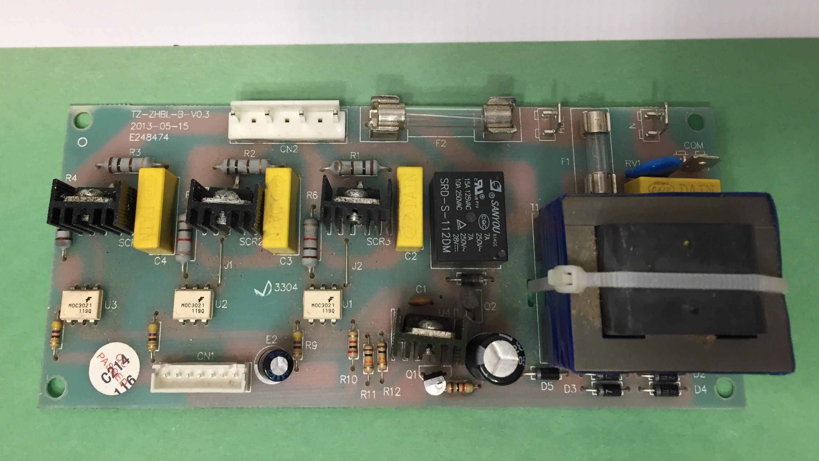 US Stove Company (USSC) Ashley 5660 Control Board - Repair TZ-ZHBL-B-V0.3