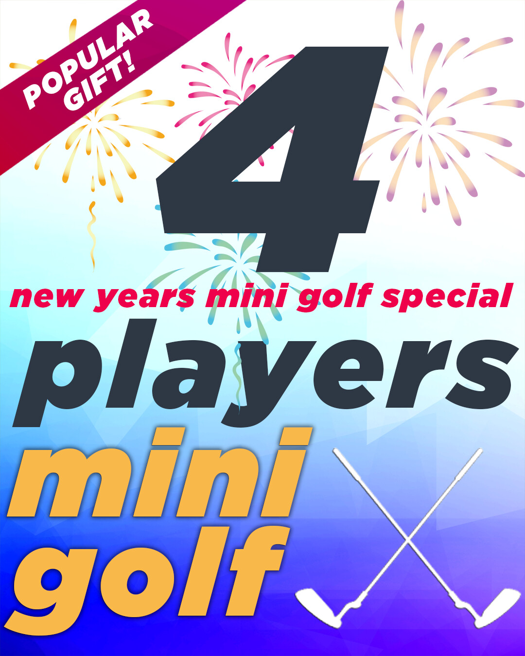 New Years Special – 4 Players 40% OFF New Years Special – 4 Players 40% OFF