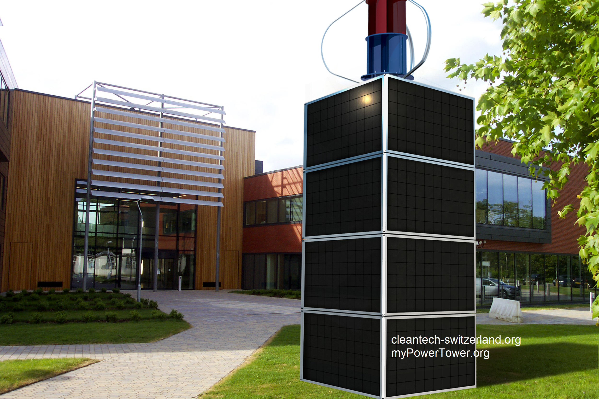 myCleantechWind PowerPlant™ - komplettes Windsystem vertical "Einfache Selbstmontage - do it yourself" oder Aufbau durch unsere Fachleute zum FIXPREIS ab...