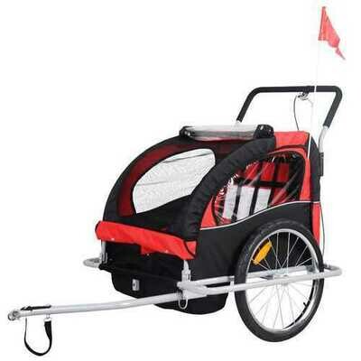 2 in 1 Double Child Baby Bike Trailer 2 in 1 Double Child Baby Bike Trailer