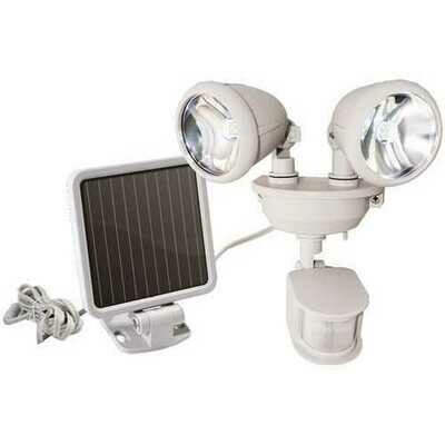 MAXSA Innovations 44218 Dual-Head Solar Spotlight (Off White) MAXSA Innovations 44218 Dual-Head Solar Spotlight (Off White)