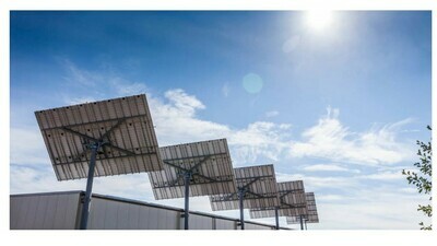 Cleantech Solar Tracker PV Photovoltaik System - frei stehende, der Sonne nachgeführtes System zur Strom- Erzeugung - Einfache Selbstmontage oder Aufbau durch unsere Fachleute ab... Cleantech Solar Tracker PV Photovoltaik System - frei stehende, der Sonne nachgeführtes System zur Strom- Erzeugung - Einfache Selbstmontage oder Aufbau durch unsere Fachleute ab...