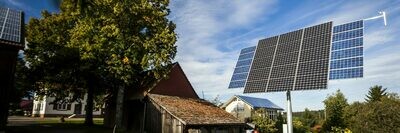 myCleantechSolarTracker™ - frei stehende der Sonne nachgeführte komplette Solar Anlage zur Strom- / Energieerzeugung myCleantechSolarTracker™ - frei stehende der Sonne nachgeführte komplette Solar Anlage zur Strom- / Energieerzeugung
