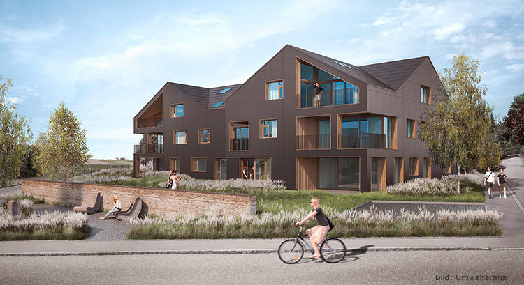 myCleantechSolarPower™ is inspirited on the concept and idea of: Energy self-sufficient apartment building with solar facade in Brütten - Zurich Switzerland - Umweltarena www.umweltarena.ch (c) - Musterbild