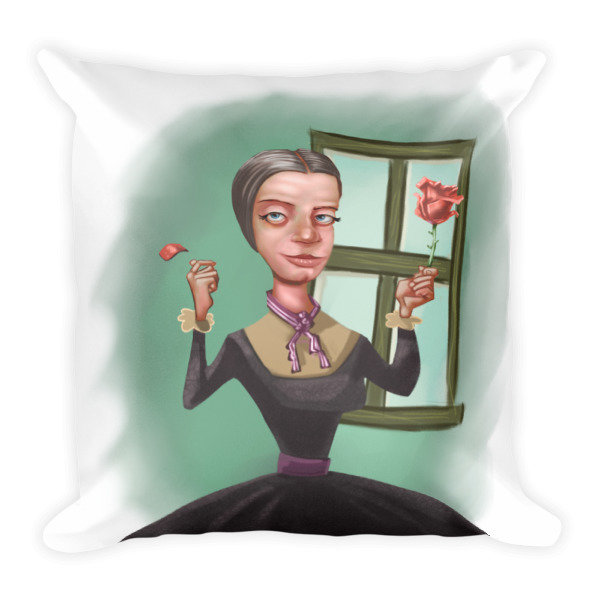 Emily Dickinson Square Pillow 16679 Emily Dickinson Square Pillow 16679