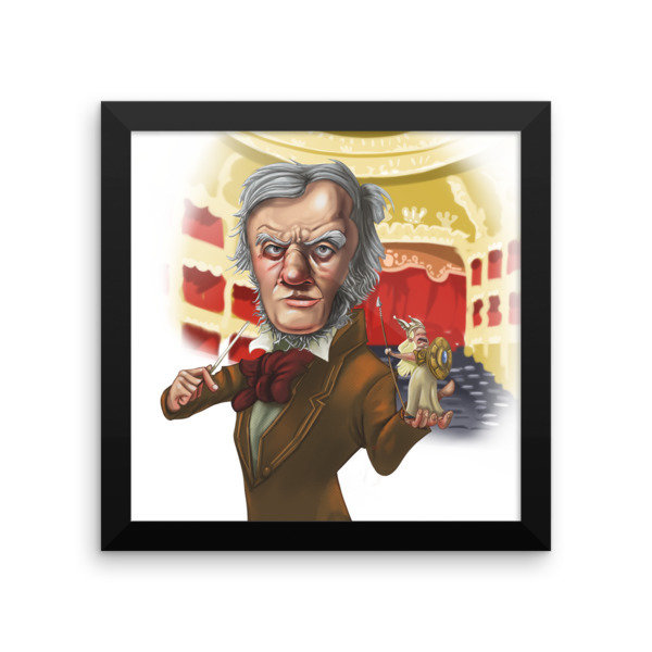 Richard Wagner Framed poster 16919 Richard Wagner Framed poster 16919