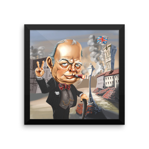 Winston Churchill Framed poster Winston Churchill Framed poster