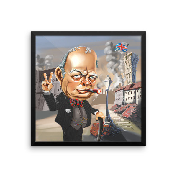 Winston Churchill Framed poster Winston Churchill Framed poster
